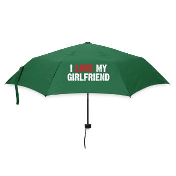 I love my girlfriend - Parapluie standard - vert bouteille - Devant