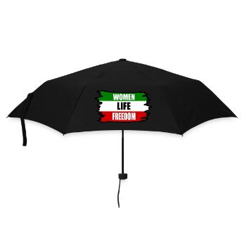 Women life freedom - Regenschirm (klein) - Schwarz - Vorne