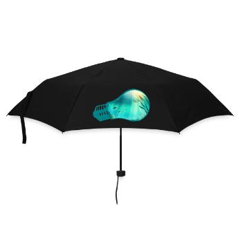 Glühbirne Unterwasser - Regenschirm (klein) - Schwarz - Vorne