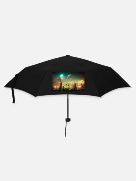 Monde futuriste - Parapluie standard - noir