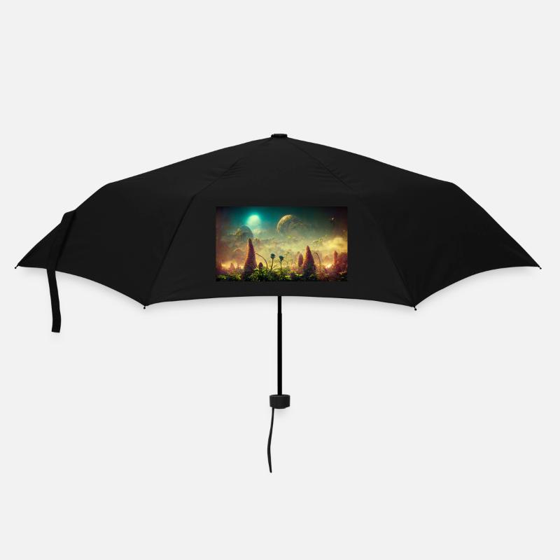 Futuristic world - Umbrella (small) - black