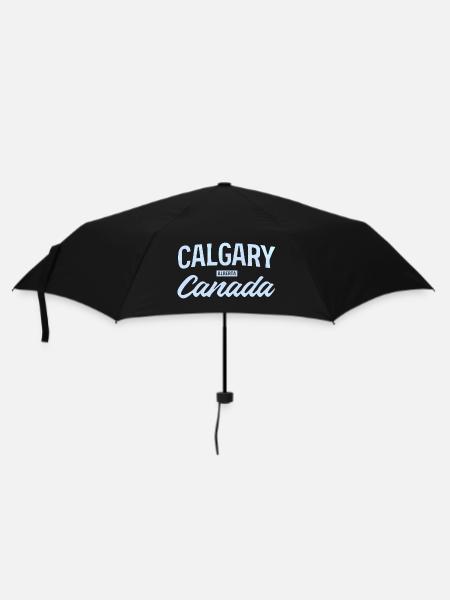  Calgary Alberta Canada – Retro Städte Design - Regenschirm (klein) - Schwarz