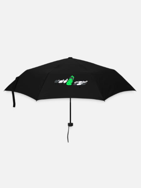 Black sheep on the hedge - Umbrella (small) - black