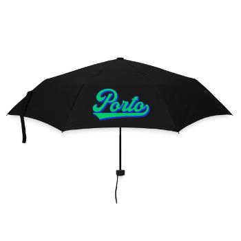 Porto Neon Script Retro - Umbrella (small) - black - Front