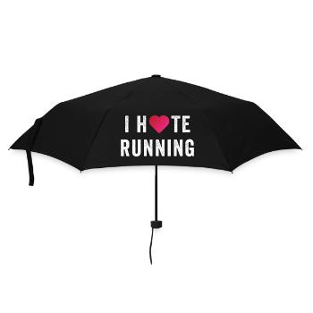 I Love/Hate Running - Umbrella (small) - black - Front