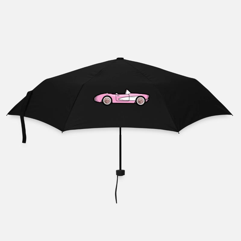 Pink 1956 Stingray - Regenschirm (klein) - Schwarz