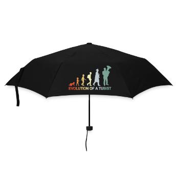 Development of a tuba player - Umbrella (small) - black - Front