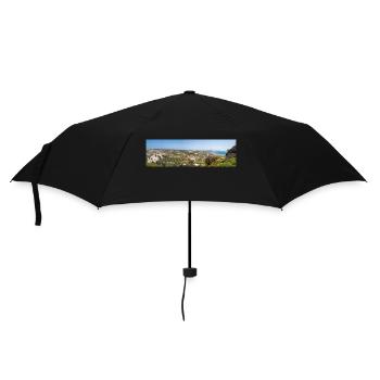 Landschaftsansicht der Burg von Kefalos Insel Kos - Regenschirm (klein) - Schwarz - Vorne