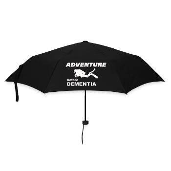 DIVING ADVENTURE - Regenschirm (klein) - Schwarz - Vorne