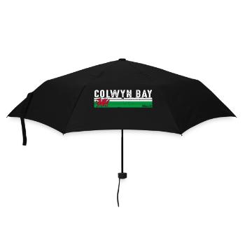 Colwyn Bay Wales Retro Design für Waliser - Regenschirm (klein) - Schwarz - Vorne