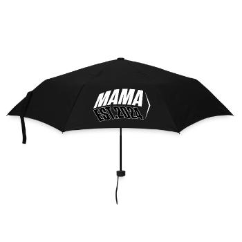 MAMA Shirt Est.2024 - Regenschirm (klein) - Schwarz - Vorne