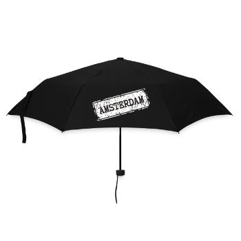  Amsterdam Street Style - Regenschirm (klein) - Schwarz - Vorne