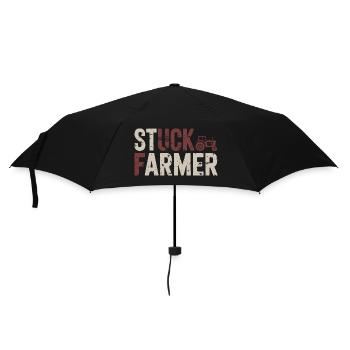 Tracteur agricole coincé, agriculteur agricole vintage - Parapluie standard - noir - Devant
