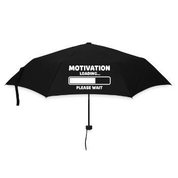 Motivation Loading Humor Design - Umbrella (small) - black - Front