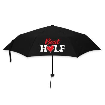 Best Half Funny Matching Couples Valentine Love  - Umbrella (small) - black - Front