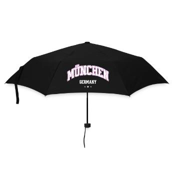 München Neonbogen Flair - Regenschirm (klein) - Schwarz - Vorne