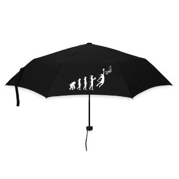 Evolution of the basketball jump - Umbrella (small) - black - Front