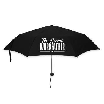 Social Worker Quota Workfather Social Work - Umbrella (small) - black - Front