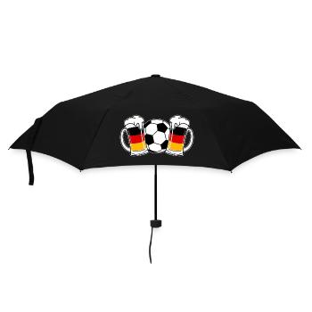 Football Allemagne Beer - Parapluie standard - noir - Devant