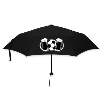Bière de football - Parapluie standard - noir - Devant