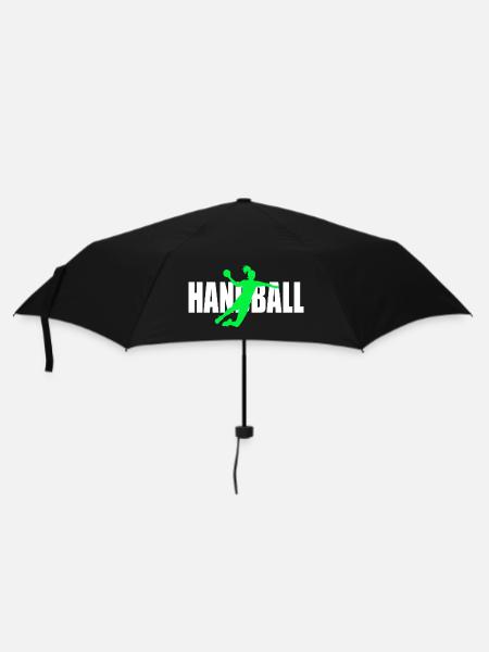 Handball - Regenschirm (klein) - Schwarz