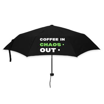 Le café dans le chaos. Dehors - Parapluie standard - noir - Devant