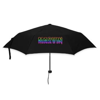 marvin rs regenbogen - Regenschirm (klein) - Schwarz - Vorne