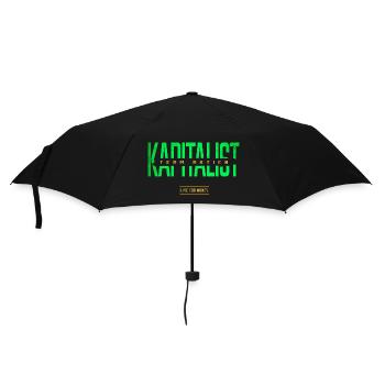 Kapitalist Team Aktien - Regenschirm (klein) - Schwarz - Vorne