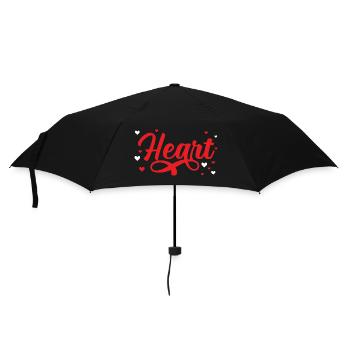 Heart - Regenschirm (klein) - Schwarz - Vorne
