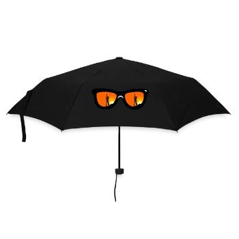 Sunglasses, Surfergirl, Sunset - klassisch - Regenschirm (klein) - Schwarz - Vorne