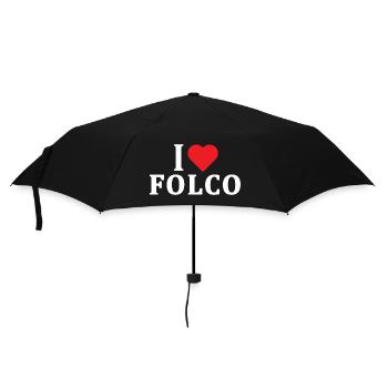 t-shirt I love Folco t-shirt idée cadeau - Parapluie standard - noir - Devant