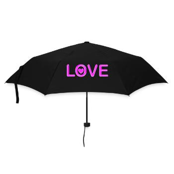 AMOUR - Parapluie standard - noir - Devant