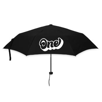 Ein 1. Geburtstag Kinder Jungen Mädchen 1 Jahr alt - Regenschirm (klein) - Schwarz - Vorne