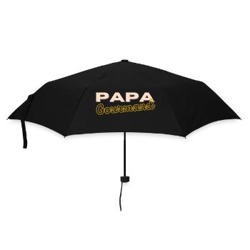 Papa Gourmand - Parapluie standard - noir - Devant