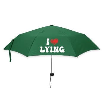 I Love Lying - Umbrella (small) - bottlegreen - Front
