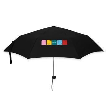 "Stabil" Farben - Regenschirm (klein) - Schwarz - Vorne