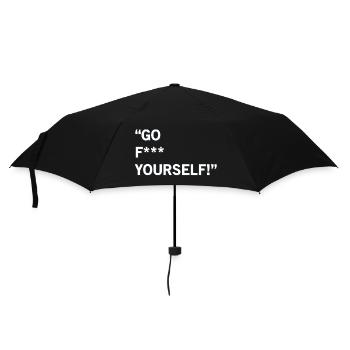 Go F Yourself - Regenschirm (klein) - Schwarz - Vorne