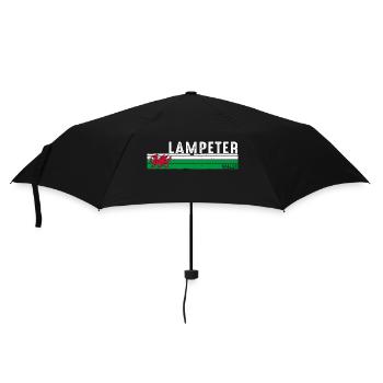 Lampeter Wales Vintage Design für Liebhaber des Kulturerbes - Regenschirm (klein) - Schwarz - Vorne