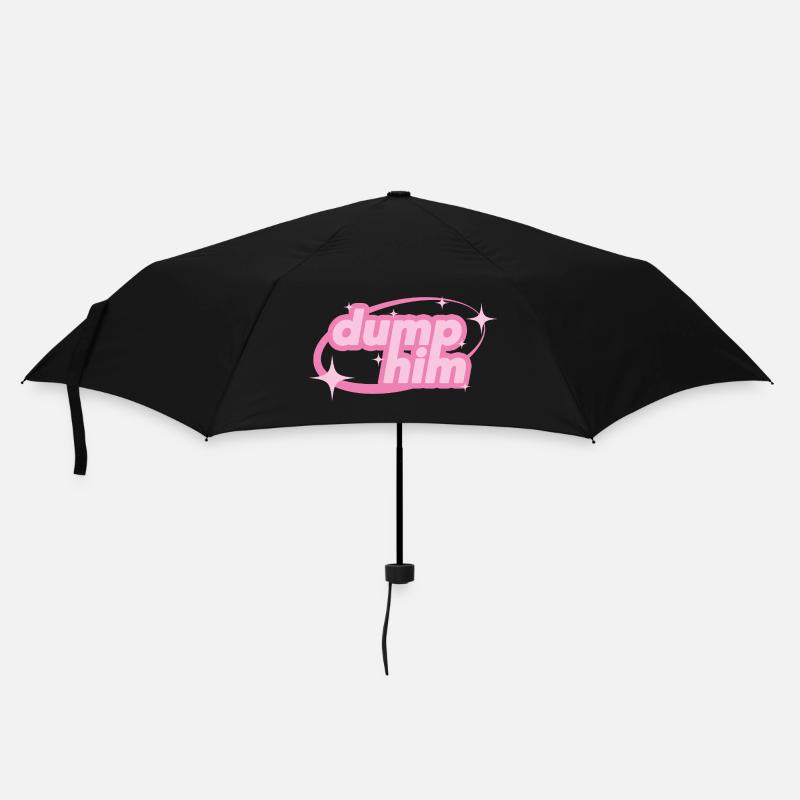 Dump Him – Girly Y2K Statement - Umbrella (small) - black