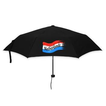 Drapeau néerlandais - Parapluie standard - noir - Devant