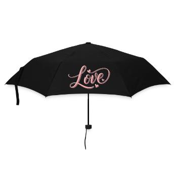 Lettres d’amour – design d’amour élégant - Parapluie standard - noir - Devant