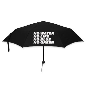 WATER - Regenschirm (klein) - Schwarz - Vorne