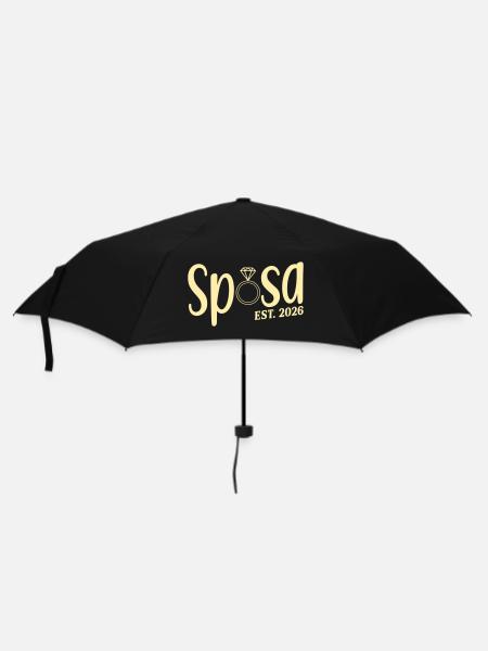 Italienische Braut 2026 - Regenschirm (klein) - Schwarz