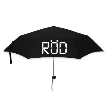 Rot – LCD - Regenschirm (klein) - Schwarz - Vorne