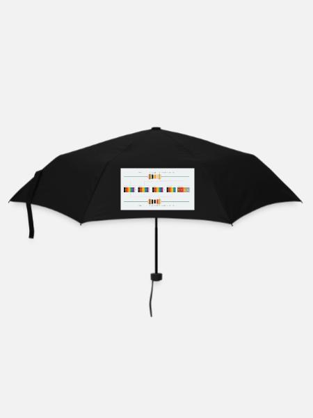 Widerstandstabelle - Regenschirm (klein) - Schwarz