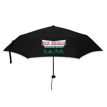 Täglich Fresh Takedowns – Wrestler-Geschenk - Regenschirm (klein) - Schwarz - Vorne