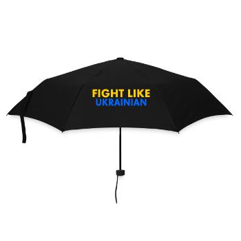 Fight like ukrainian - Parapluie standard - noir - Devant