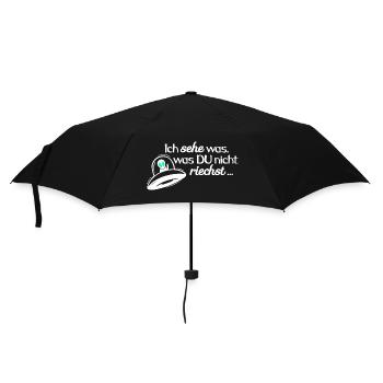 UFO - Ich sehe was - was DU nicht siehst 2 - Regenschirm (klein) - Schwarz - Vorne