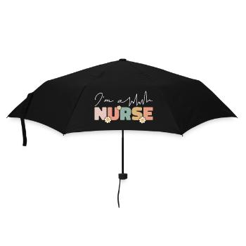 I am a nurse gift nurse - Umbrella (small) - black - Front