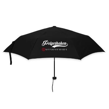 Pelzerhaken Koordinaten - Regenschirm (klein) - Schwarz - Vorne